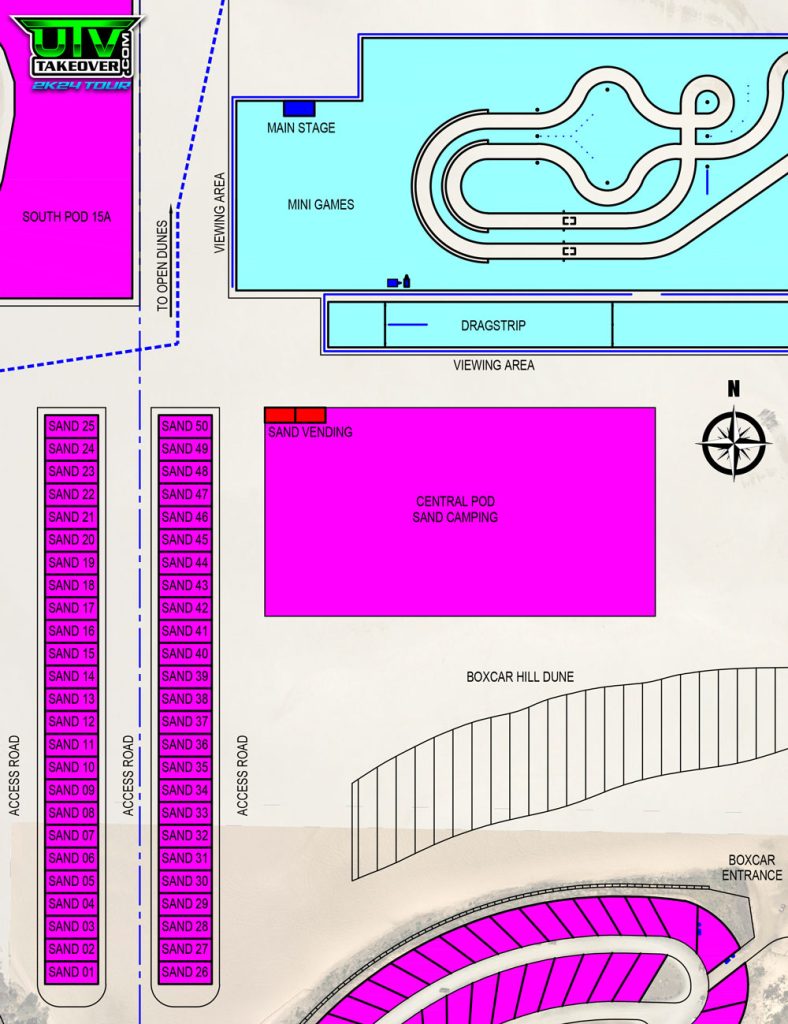 Central Pod Sand Camping UTV Takeover